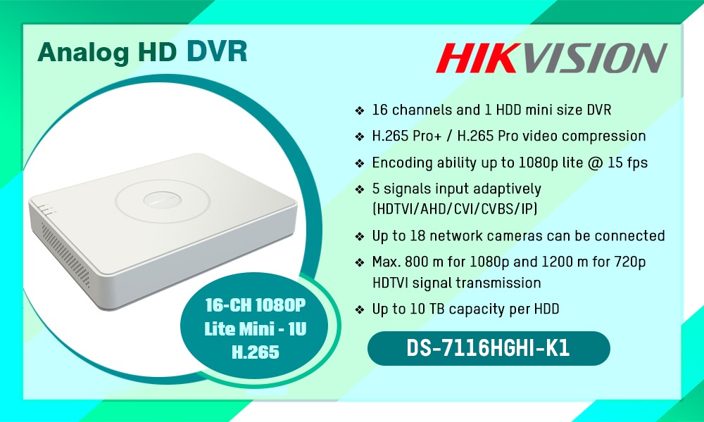 Hikvision 16 best sale channel dvr k1